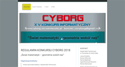 Desktop Screenshot of cyborg.zst-ostrow.edu.pl
